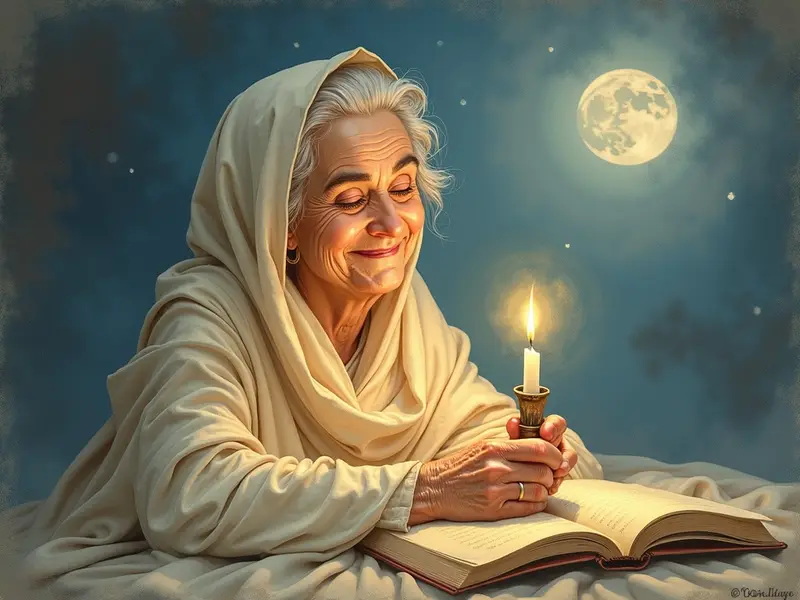 Illustration des Traums: alte Frau