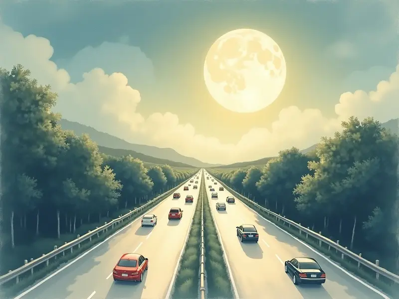 Illustration des Traums: Autobahn