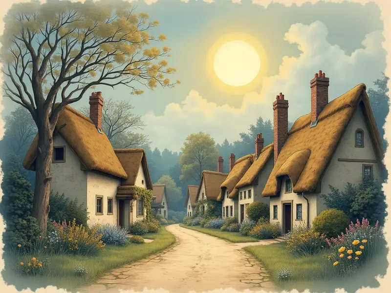 Illustration des Traums: Dorf