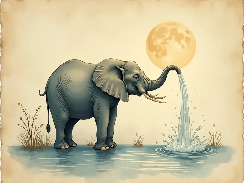 Illustration des Traums: Elefant