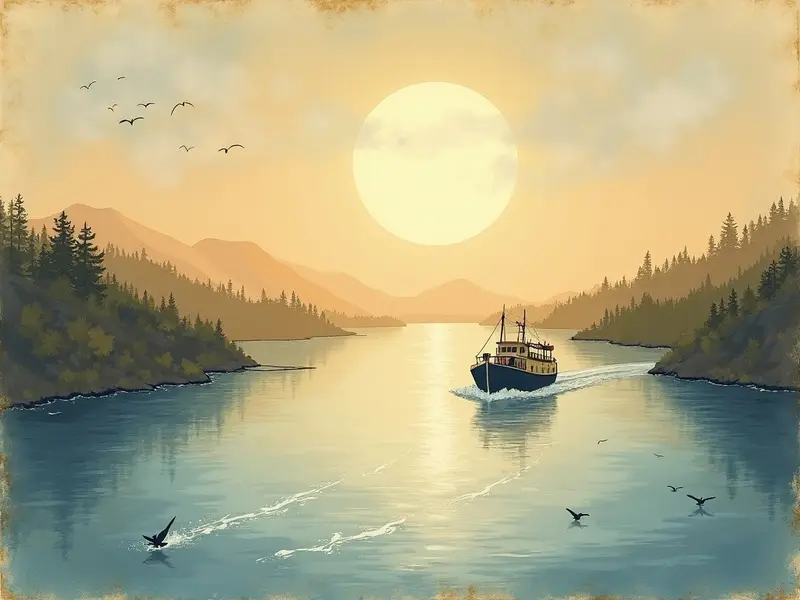 Illustration des Traums: Fähre