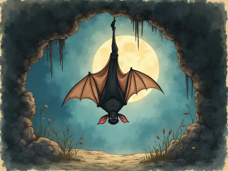 Illustration des Traums: Fledermaus