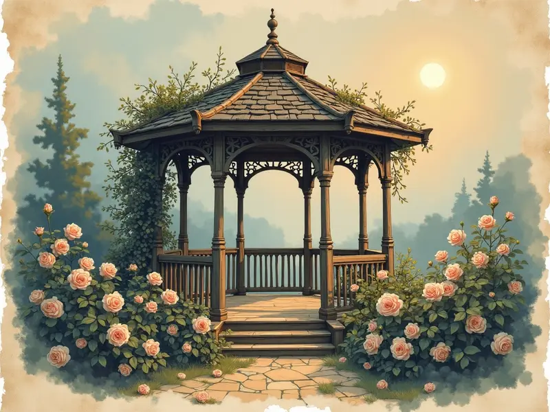 Illustration des Traums: Gartenlaube