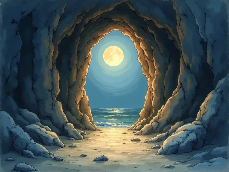Illustration des Traums: Höhle