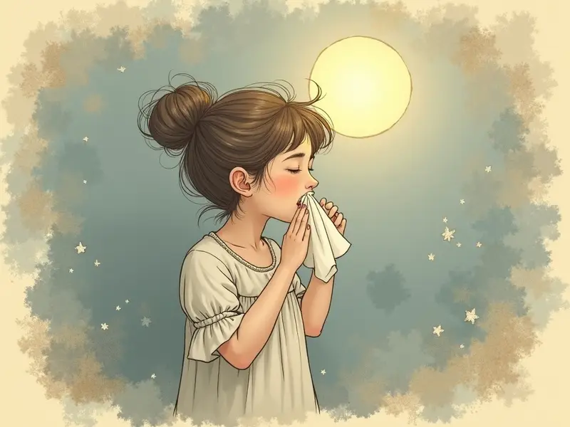 Illustration des Traums: Husten