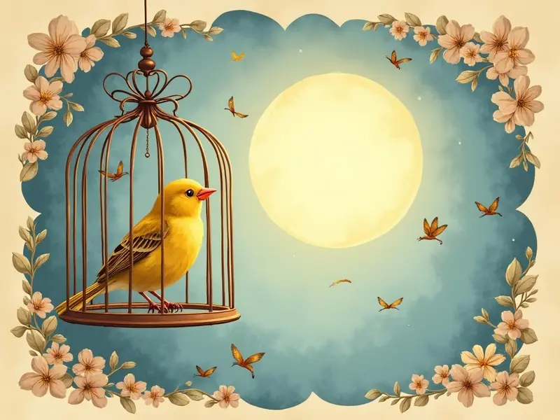 Illustration des Traums: Kanarienvogel