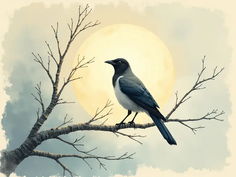 Illustration des Traums: Krähe