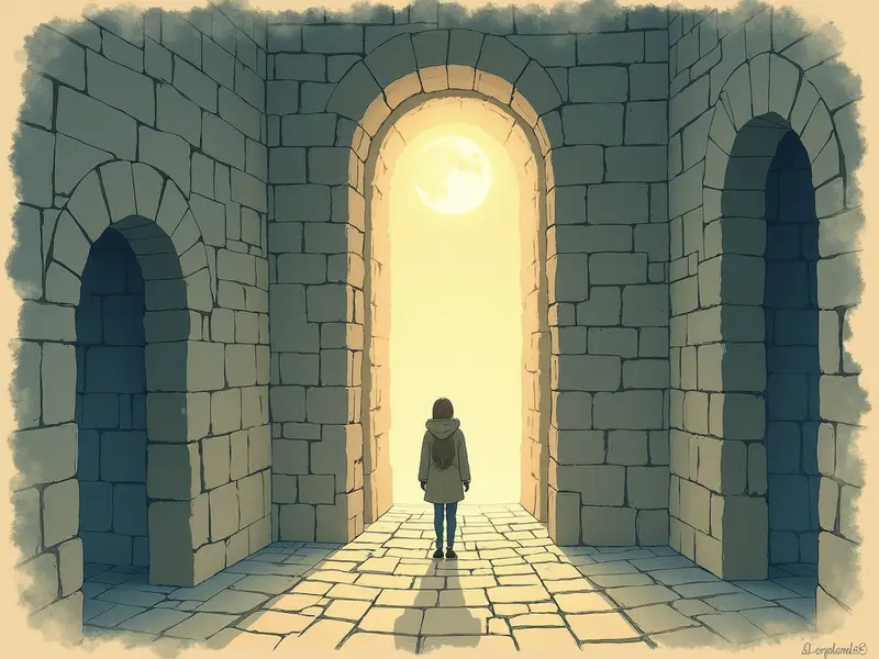 Illustration des Traums: Labyrinth