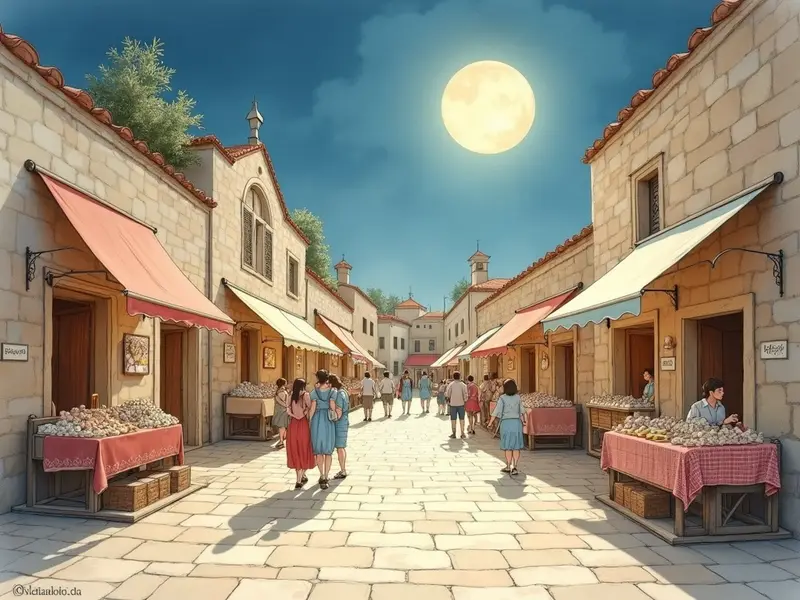 Illustration des Traums: Marktplatz