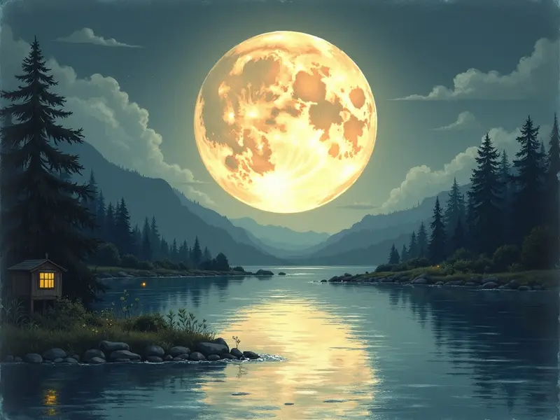 Illustration des Traums: Mond