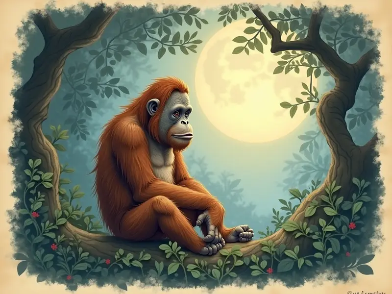 Illustration des Traums: Orang-Utan