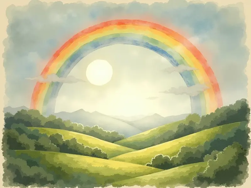 Illustration des Traums: Regenbogen