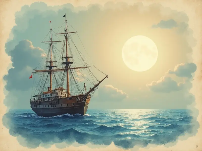 Illustration des Traums: Schiff