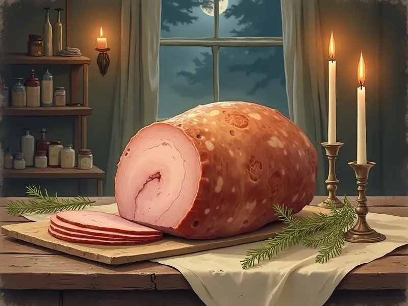 Illustration des Traums: Schinken