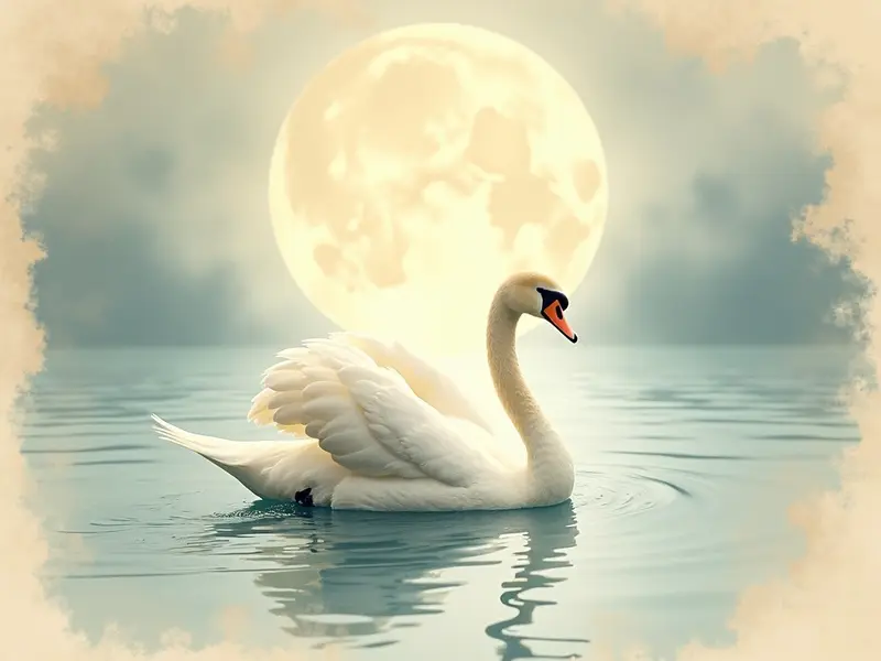 Illustration des Traums: Schwan