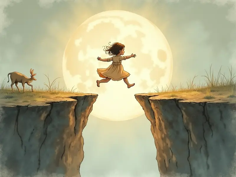 Illustration des Traums: Springen