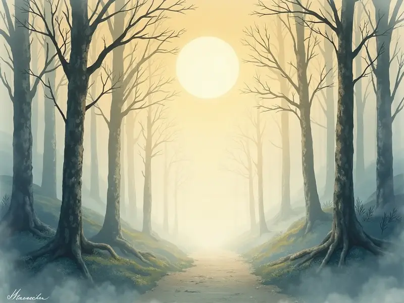 Illustration des Traums: Stille