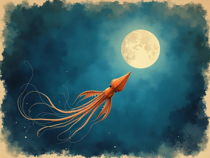 Illustration des Traums: Tintenfisch
