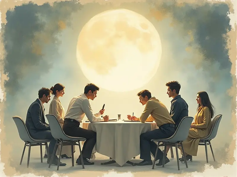 Illustration des Traums: Treffen
