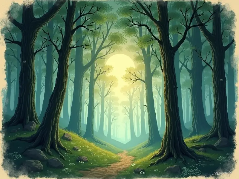 Illustration des Traums: Wald