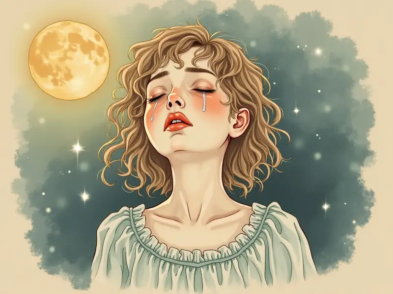 Illustration des Traums: Weinen