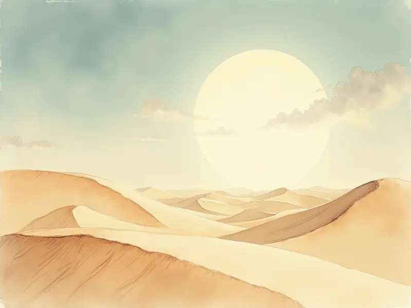 Illustration des Traums: Wüste